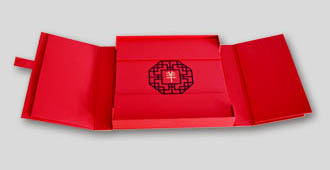 開門式書型禮品盒展開圖